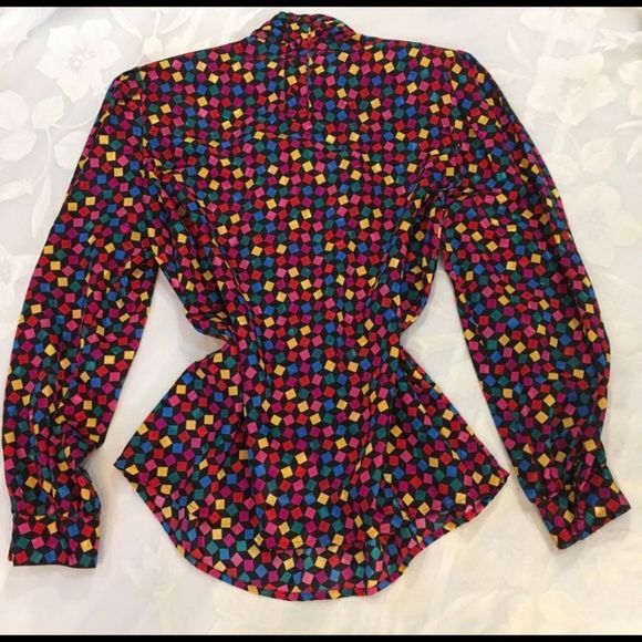 Vintage Laura & Jayne Collection Confetti Blouse - Picture 4 of 6
